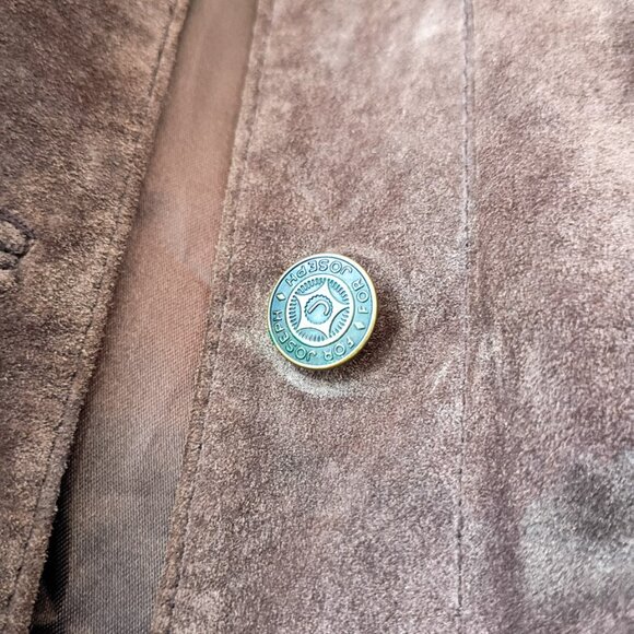FOR JOSEPH Men’s Brown Suede Jacket Size M | Classic Button Front - Picture 3 of 7
